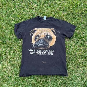 What the pug y2k comedy tee mens size M